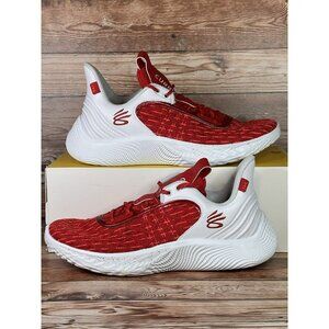 Men's Under Armour Team Curry 9 Basketball Shoes Red 3025631-100 New